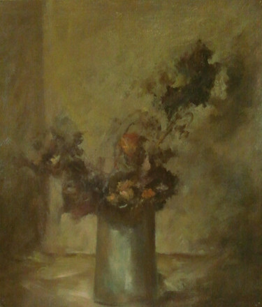 Natura morta (olio su cartone telato, 1954)